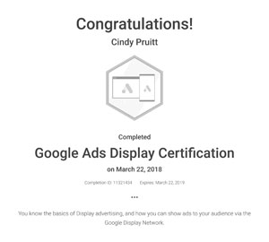 google certified ads display