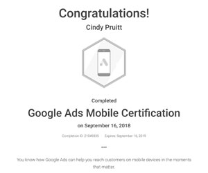 google certified ads mobile