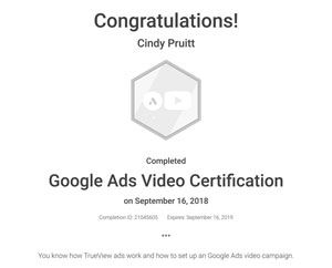 google certified ads video