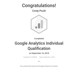 google certified analytics