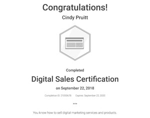 google certified digital sales