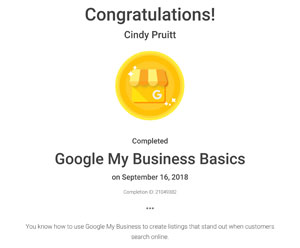 google certified gmb