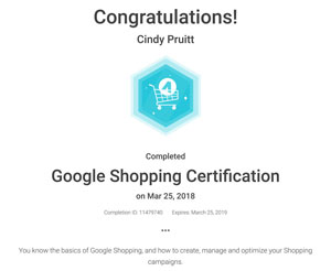 google certified shopping